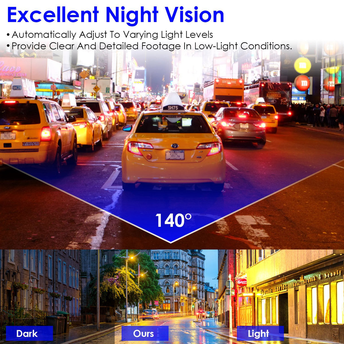 1Pc 2K HD Front Dash Cam For Car With IPS Screen Night Vision Loop Recording Included 32G Storage Card 140 Degree Wide Angle WiFi App Control Front Dashcam - image 9