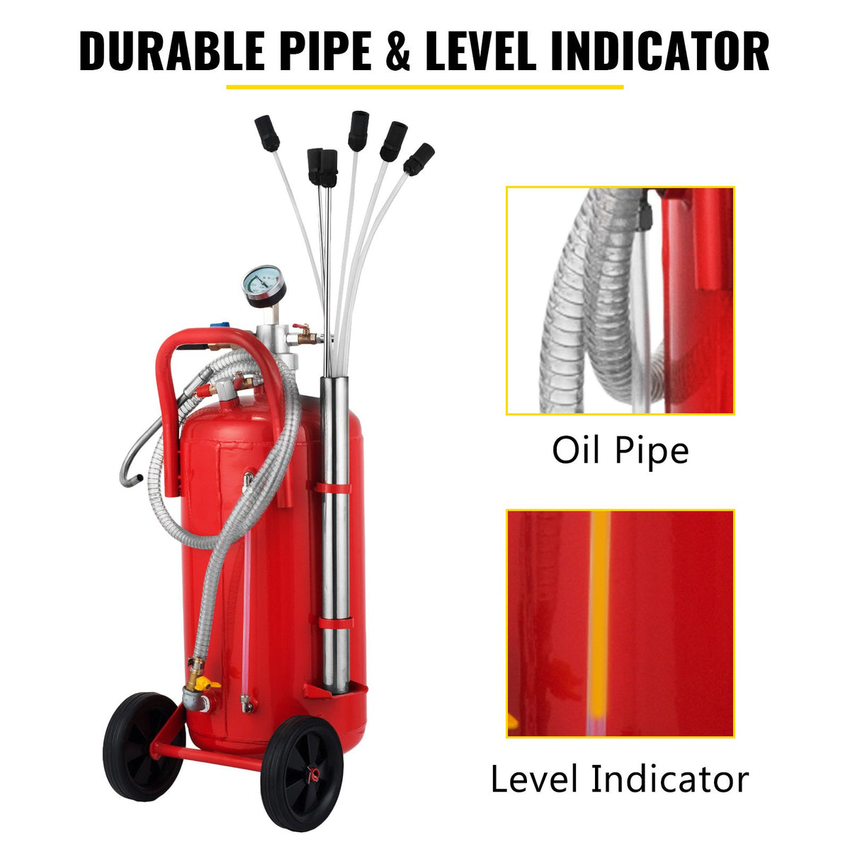 5 Gallon,22.7L Oil Extractor, Portable Air Pneumatic Waste Oil Garage Extractor Drain Draine Tank - image 5