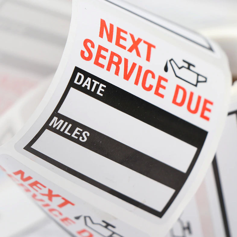 300 Oil Change Service Reminder Stickers Clear Window Lite Sticker Pack US - image 10