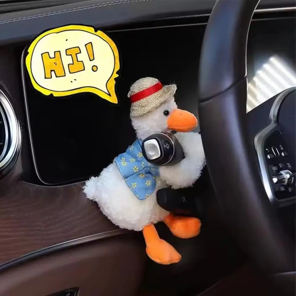 Car Hand Gear Ornaments | Plush Duck Car Shift Knob Ornament - image 5