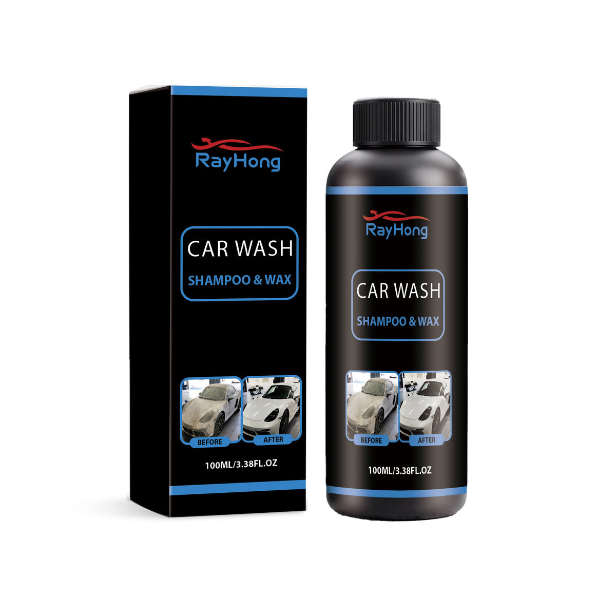 Car shampoo and wax, 2-in-1, 100ml