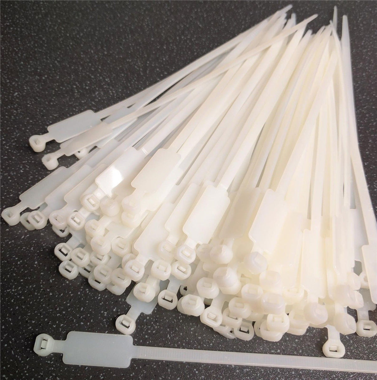 Marker White Cable Zip Ties 190 x 4.8mm, 100 Pieces - image 2