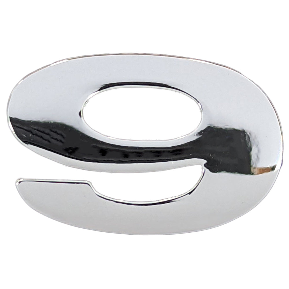 Chrome Number Badge "9"