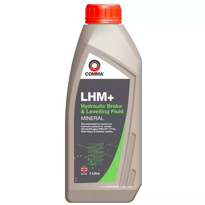 Comma LHM+ Plus Mineral Hydraulic Brake & Levelling Fluid