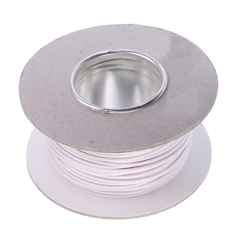 Single Core Cable Reel White 8.75 Amp 50m