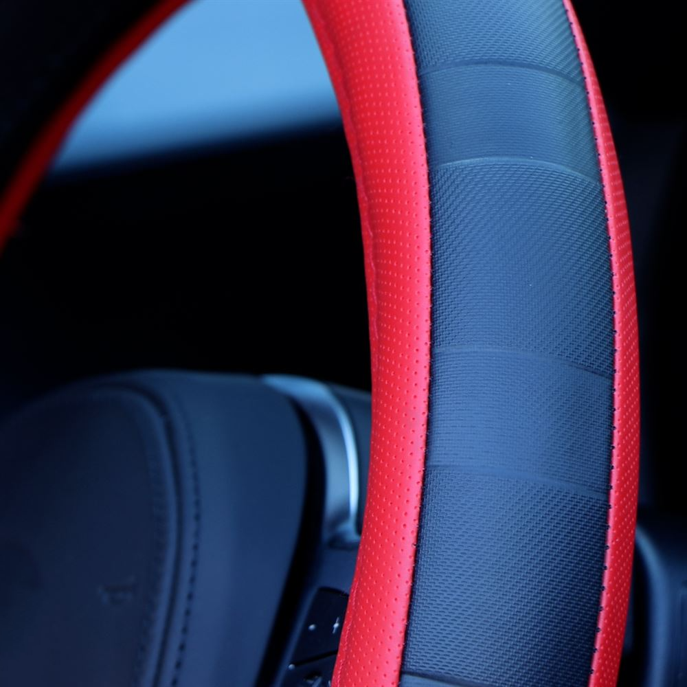 Streetwize Steering Wheel Cover Red Sports Grip - image 2