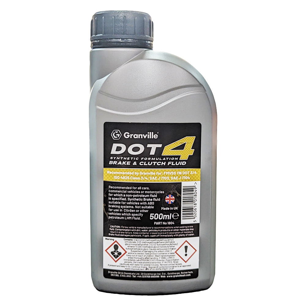 Granville Brake & Clutch Fluid Dot 4 500ml