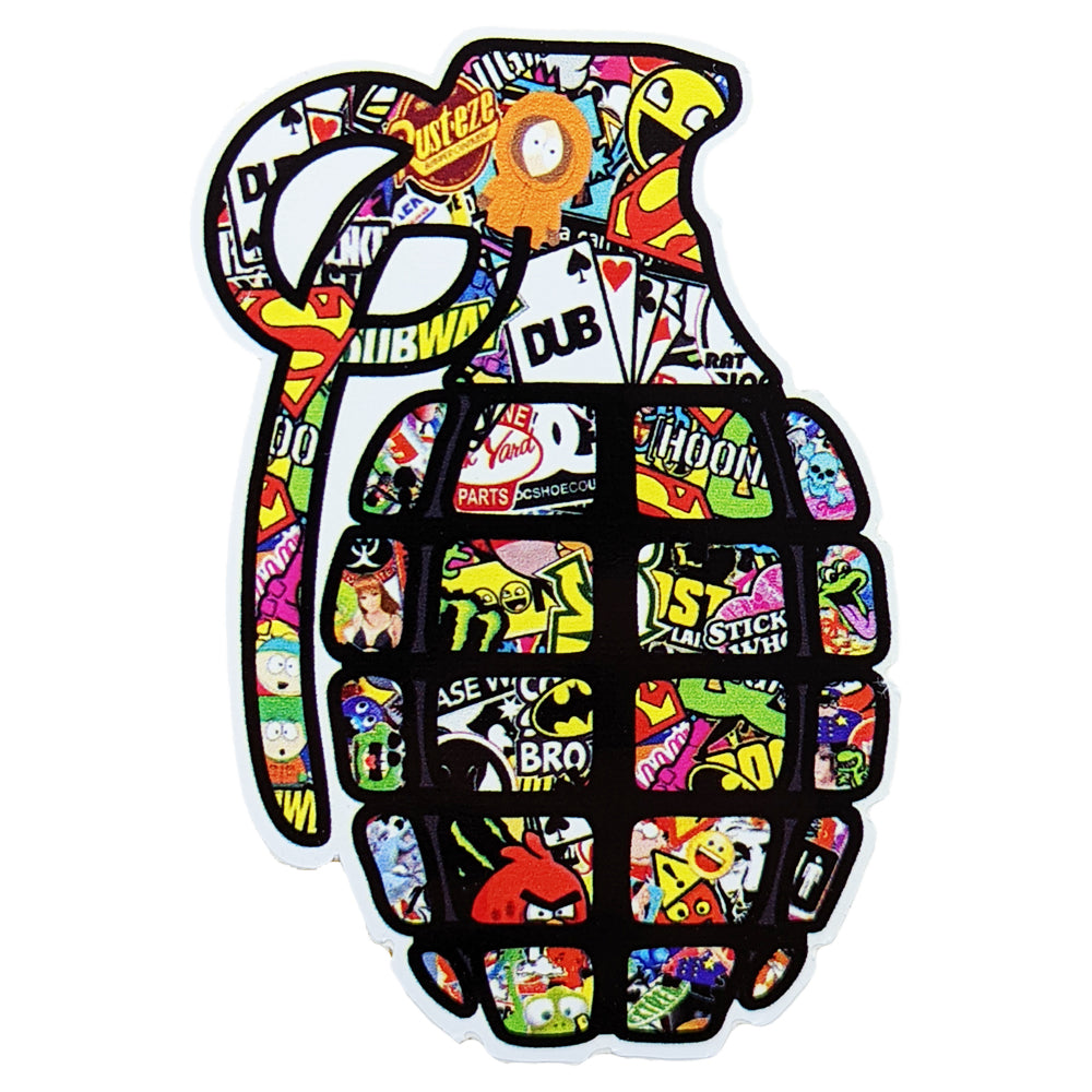 Grenade Outdoor Vinyl Self Adhesive Sticker
