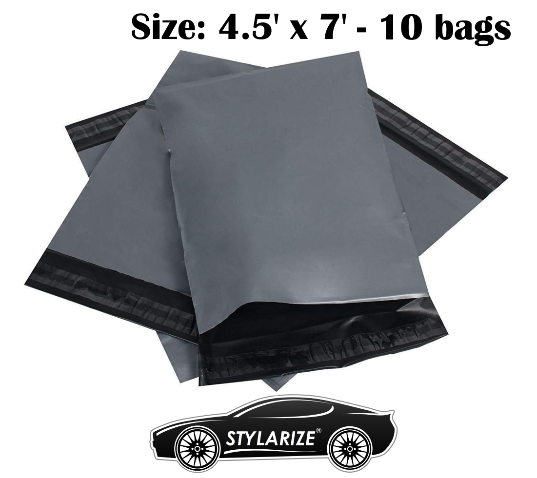 STYLARIZE 4.5"x 7" Grey Mailing Postal Bags x 10