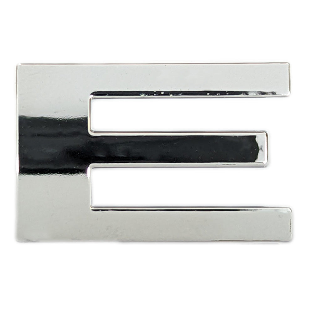 Chrome Letter Badge "E"