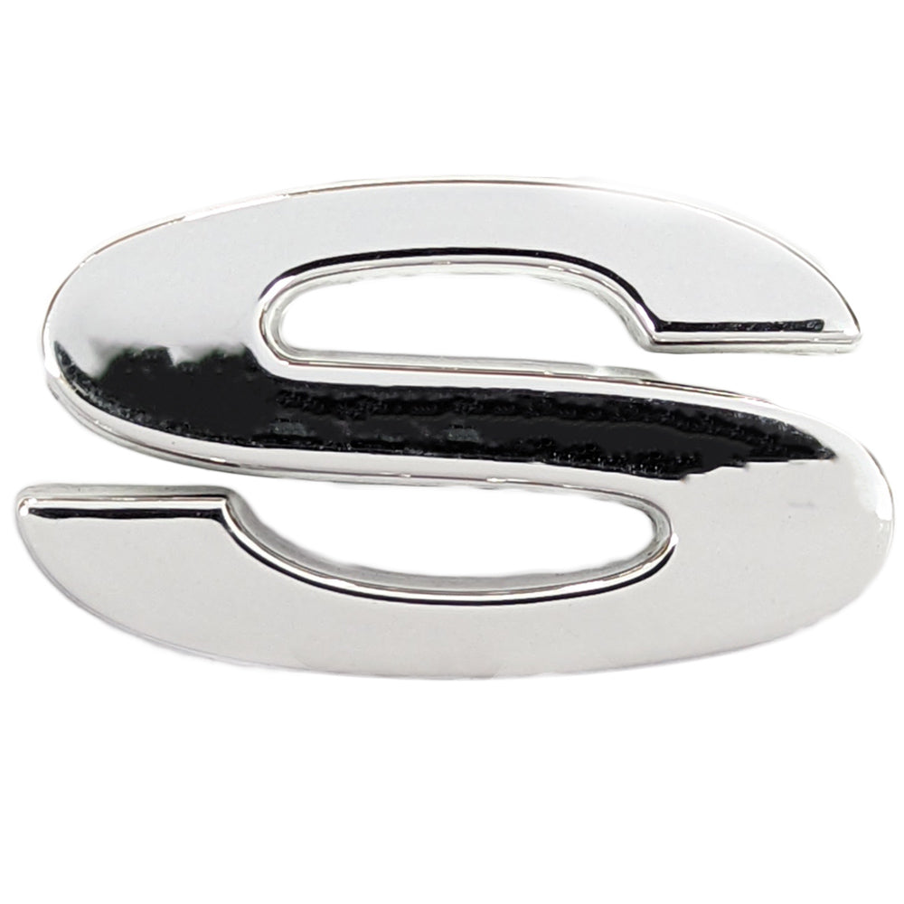 Chrome Letter Badge "S"