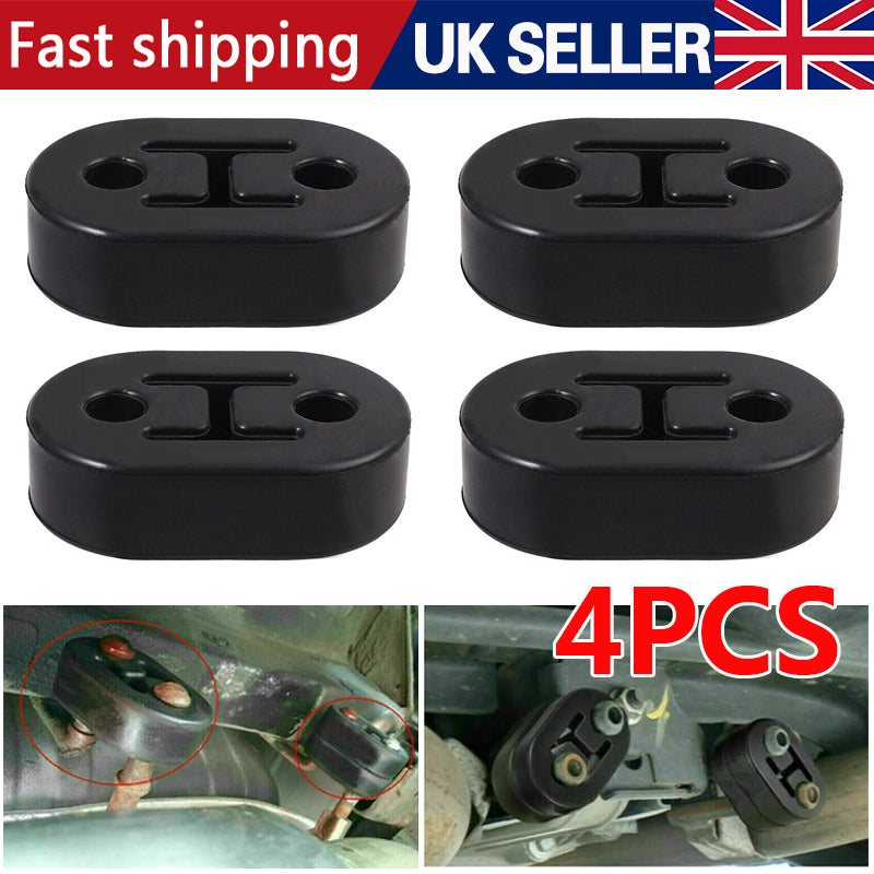 4PCS Poly Polyurethane Exhaust Hanger Mounts 2 Hole Muffler Rubber Universal P - W12834170