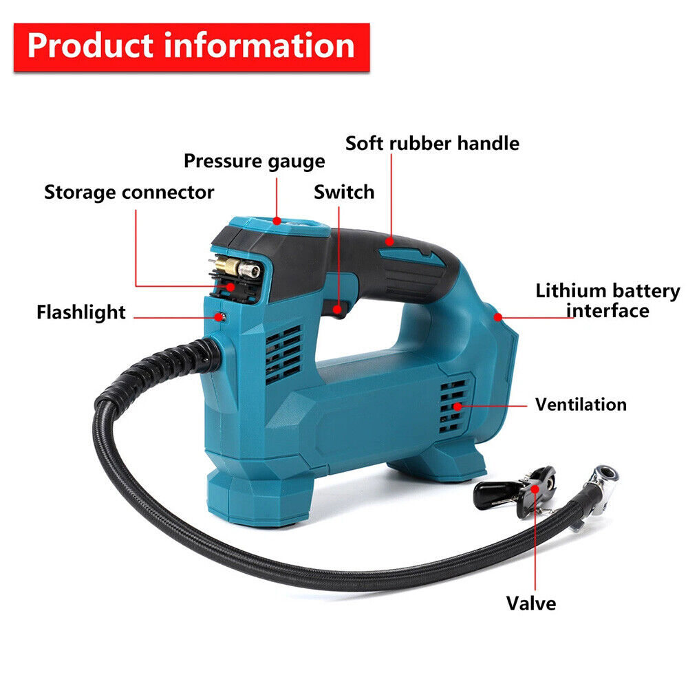 For 18V Cordless Inflator Body Only Car Digital Tyre Air Compressor - image 3