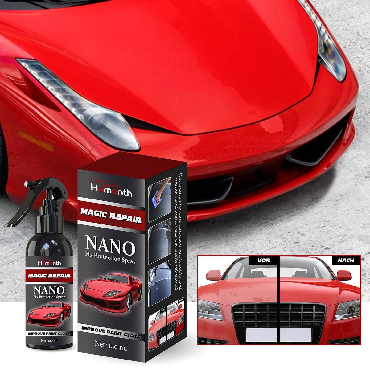 Hongyue Nano Repair Protection Spray Car Coating Agent Car Paint Maintenance Coating Crystal Wax Seal Glaze Coating Spray - image 6
