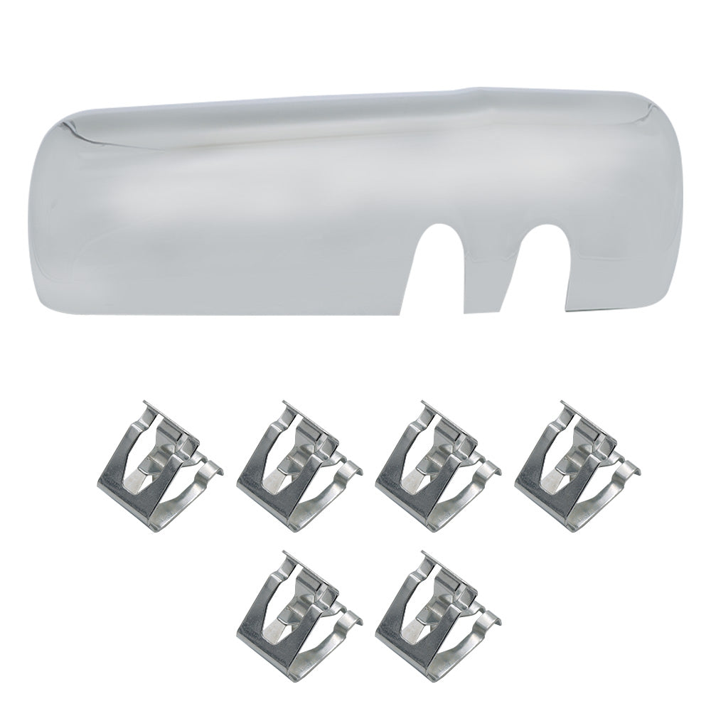 Compatible With Kenworth T680 2013-2020 Chrome Door Mirror Covers 2Pcs - image 2