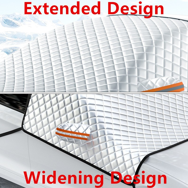 Magnetic windscreen frost and snow cover, silver