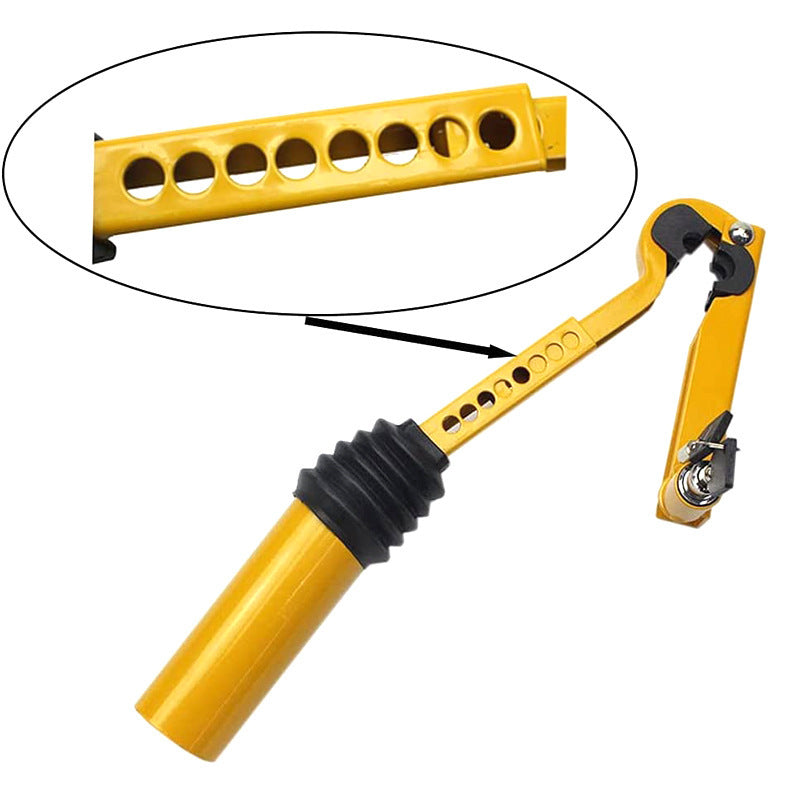 Handbrake to Gear Stick Lock – Steel Anti-Theft, High-Vis Yellow - image 5
