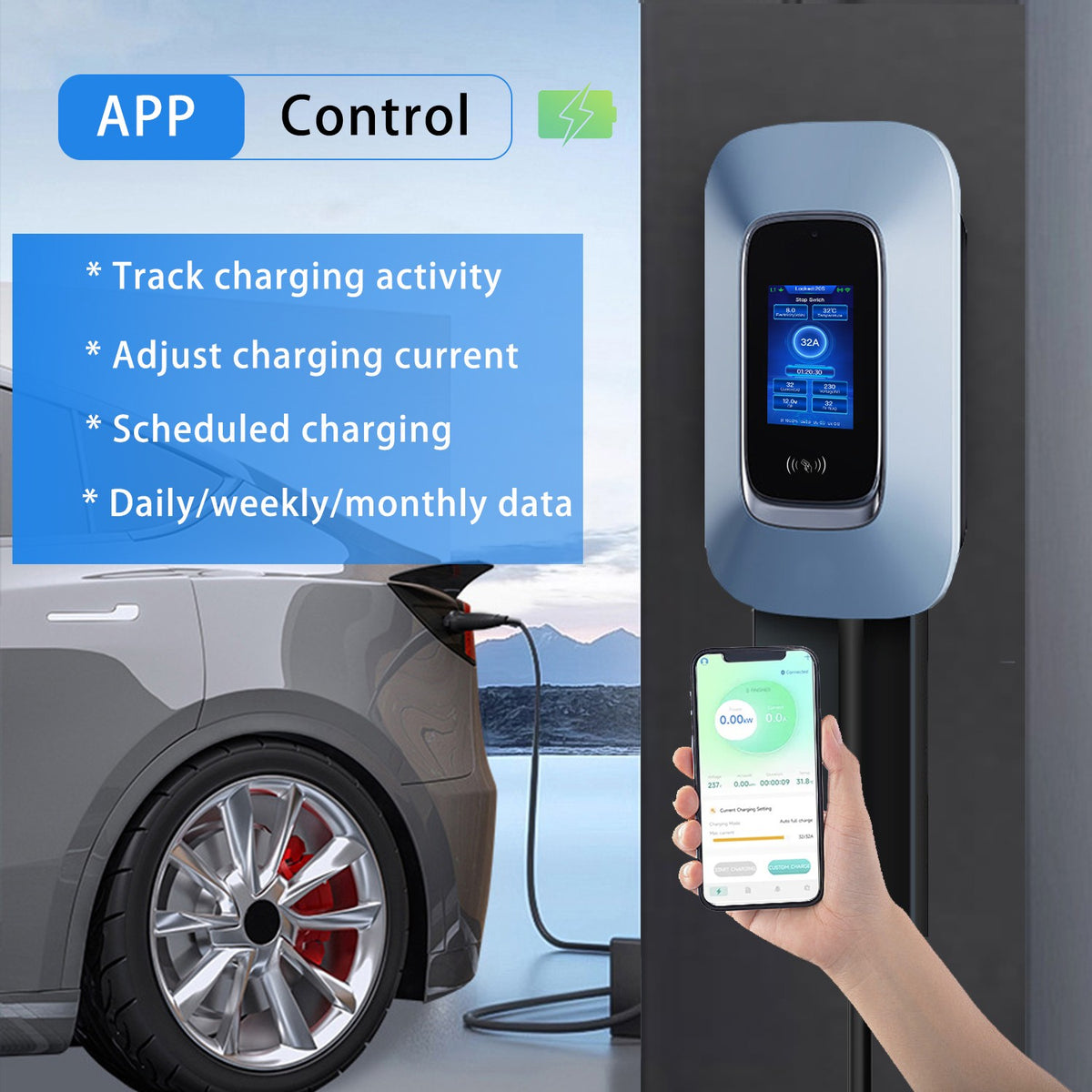 7.4kW Type 2 Home EV Charger with 5m Tethered Cable - image 8
