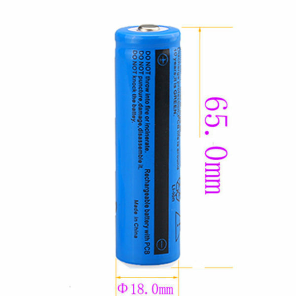 50pcs 18650 Lithium Batteries 3.7V Li-ion Rechargeable Battery For Torch Headlight(Logistics Only For USPS.TK/TMEU Only For Self-pickup) - image 2
