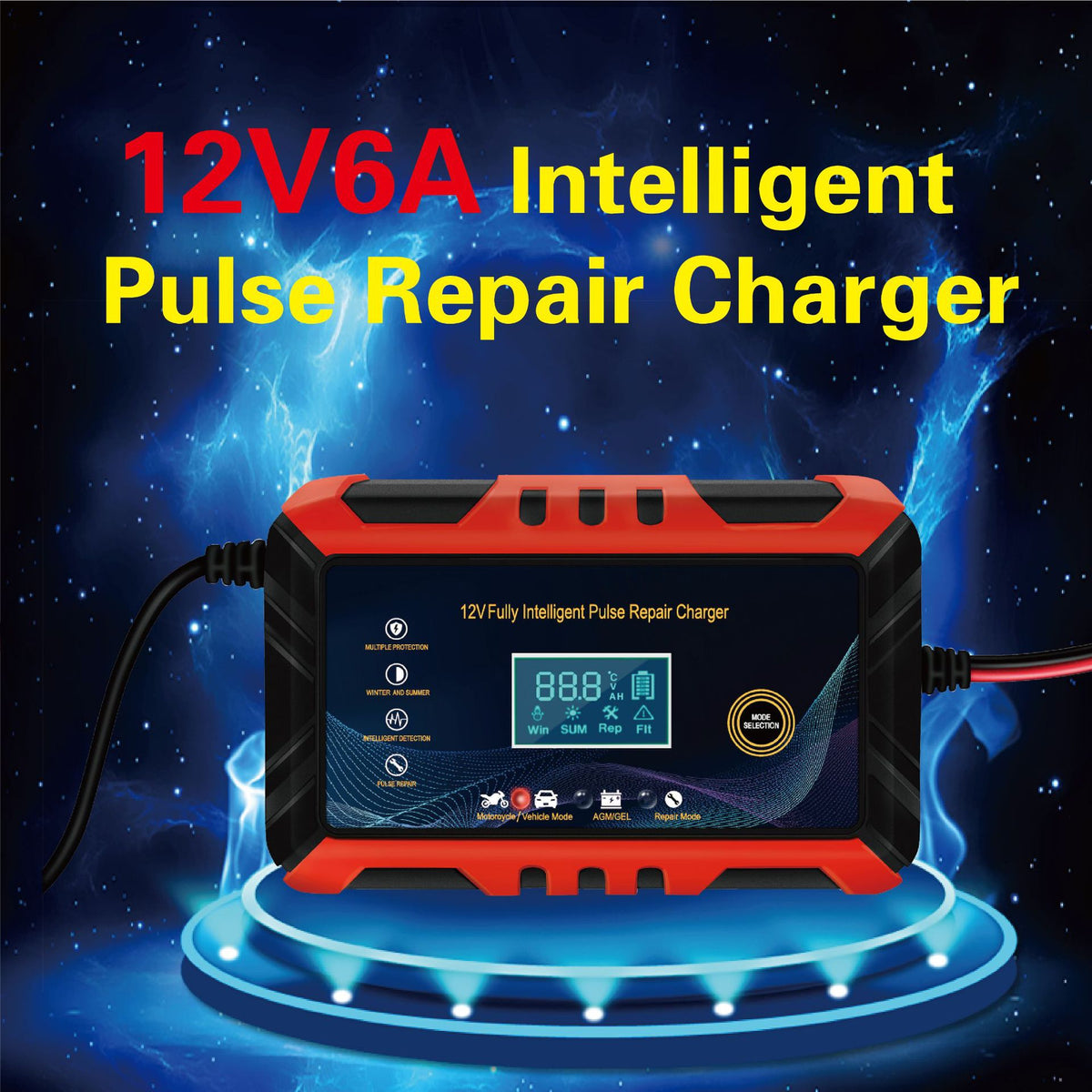 12V Car Charger - Red - W13271631