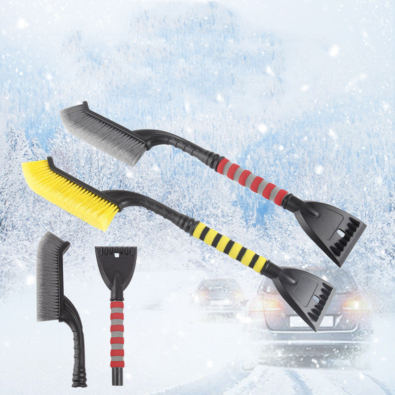 Car snow brush and ice scraper from the Winter car kit with jump starter