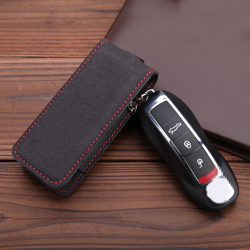 Leather key pouch for Porsche keys