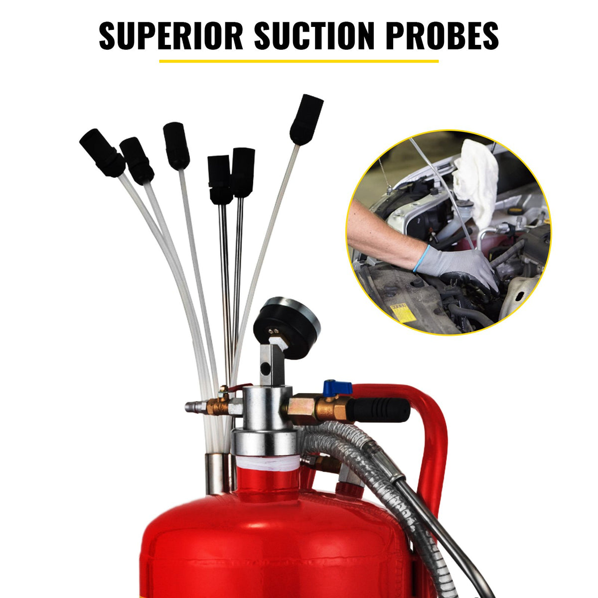 5 Gallon,22.7L Oil Extractor, Portable Air Pneumatic Waste Oil Garage Extractor Drain Draine Tank - image 3