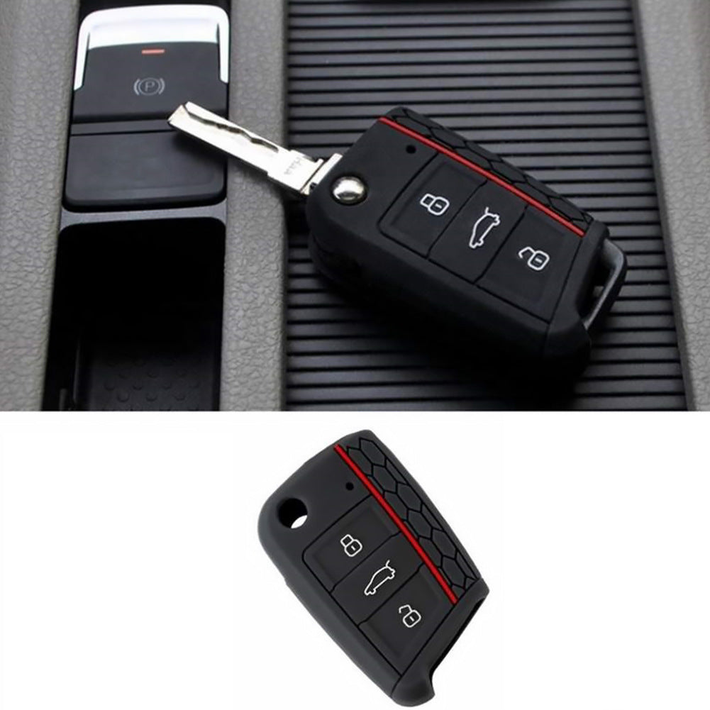 Silicone key fob cover for Volkswagen flip keys - image 8
