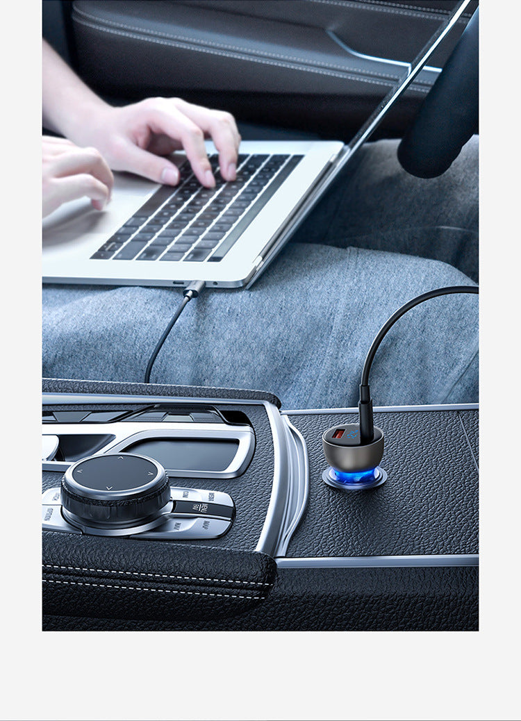 USB-C PD Car Charger with Voltage Display