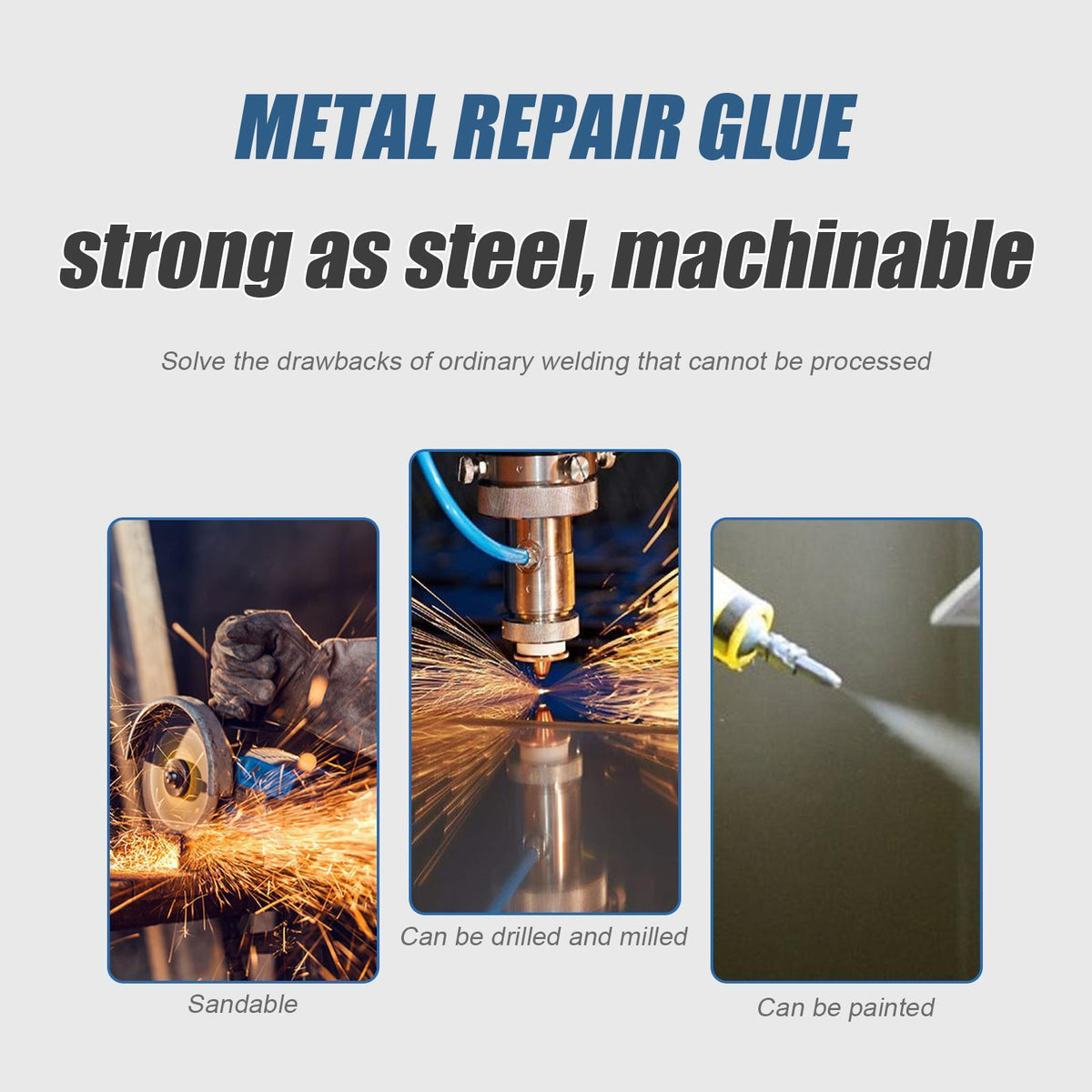 Ruihong Metal Casting Glue 100ml High Temperature Resistant Welding Glue Strong Electric Welding Glue For Metal Castings With Sand Holes, Porosity And Cracks - image 4