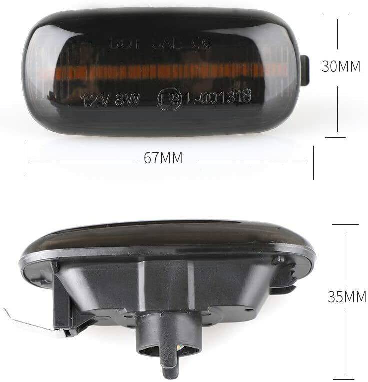 For A3 S3 8P A4 S4 RS4 B6 B7 B8 A6 S6 RS6 Sequential Led Side Marker Lights - image 2