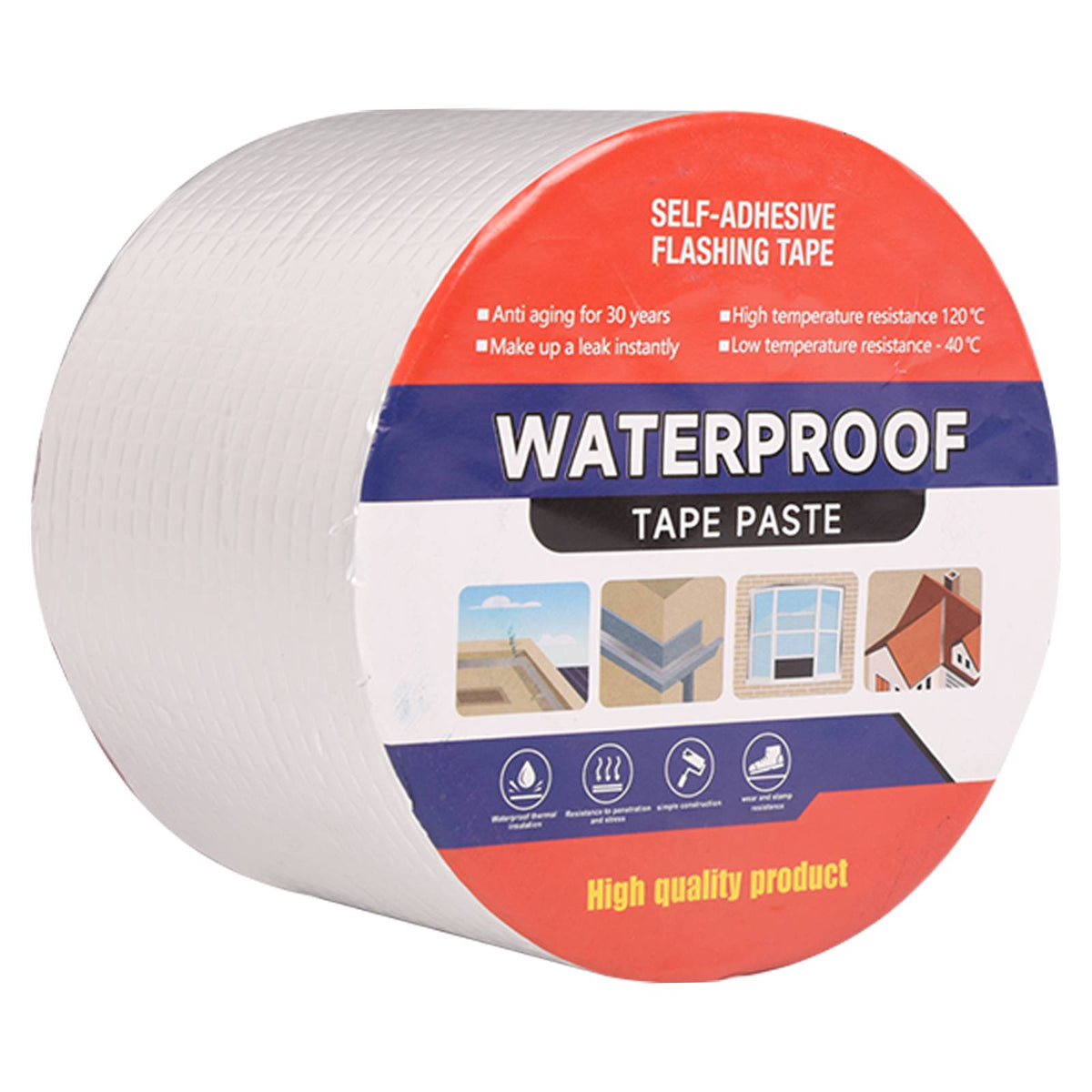 Waterproof Butyl Aluminum Foil Tape For RV Repair Glass Repairs Roof Patching - image 6