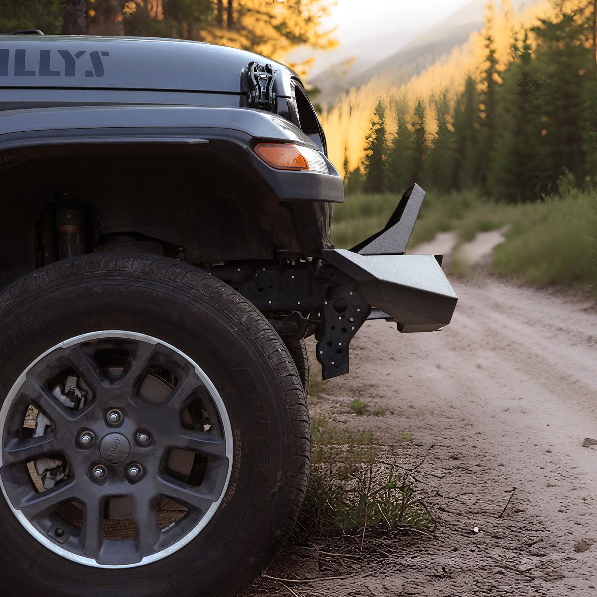 X Style Front Bumper With Winch Plate Compatible With Wrangler JK 2007-2018 Heavy Duty Black Textured Manganese Steel Construction, Perfect For On And Off-Road Used - image 4