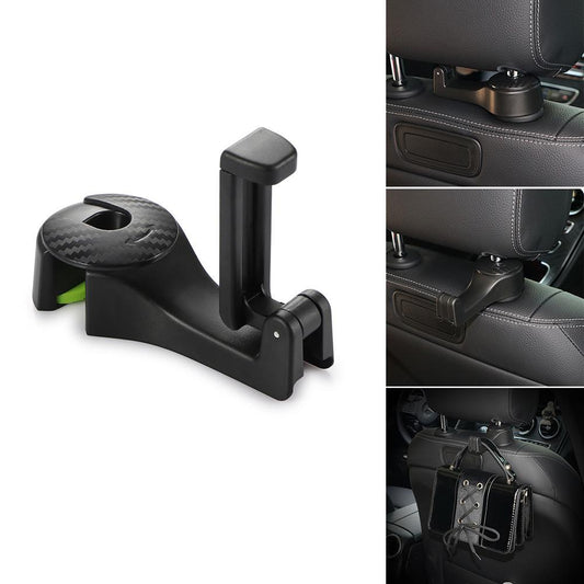 Headrest hooks with phone holder