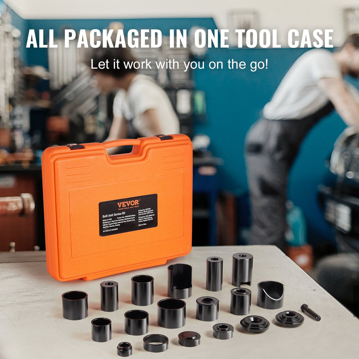 Ball Joint Press Kit, 21 PcsTool Kit, C-press Ball Joint Remove And Install Tools, For Most 2WD And 4WD Cars, Heavy Duty Ball Joint Repair Kit For Automotive Repairing - image 8