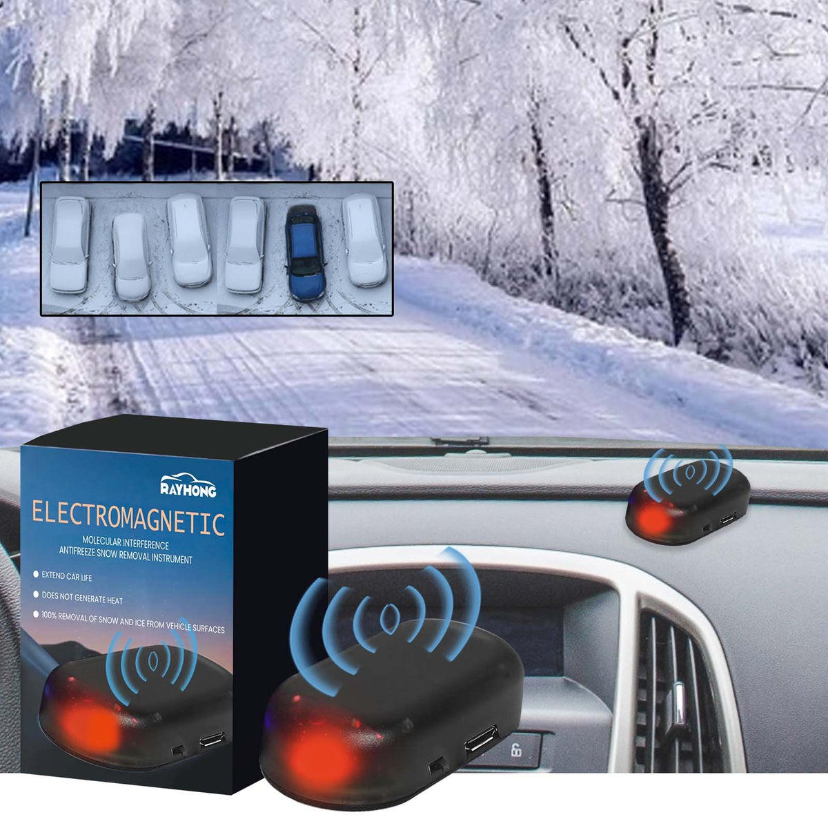 Portable Mini Ice Scraper For Quick De-icing And Snow Melting Of Car Windows. After-sales Service Not Included. - image 4