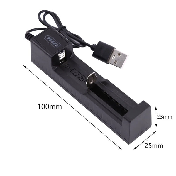 4 PCS 3000mAh 18650 Rechargeable Batteries + 2 PCS USB Charger Set For Flashlights Headlamp(Logistics Only For USPS.TK/TMEU Only For Self-pickup) - image 3