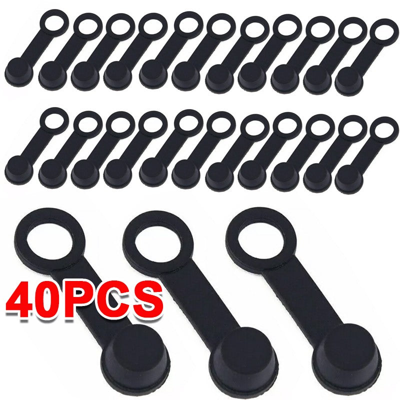 40pcs Motorcycle Car ATV Caravan Rubber Brake Bleed Nipple Grease Cap Dust Cover - image 6