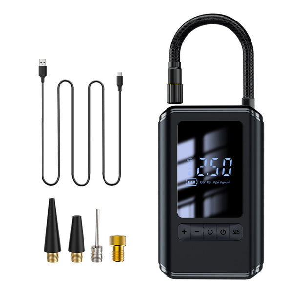 Mini Tire Inflator Tire Car Air Compressor - Prohibited For Sale On The Temu Platform - Black