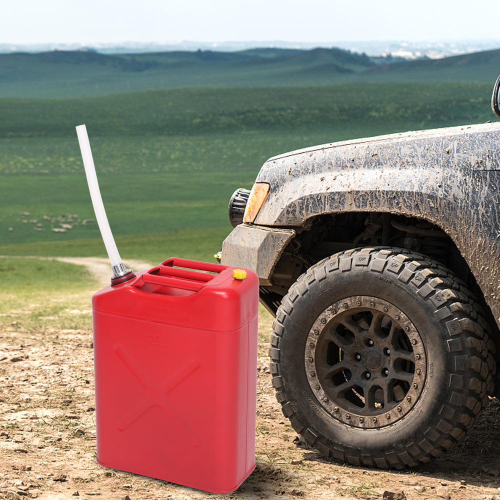 20L 0.6mm Oil Drum Red With Plastic Oil Pouring Pipe - image 2