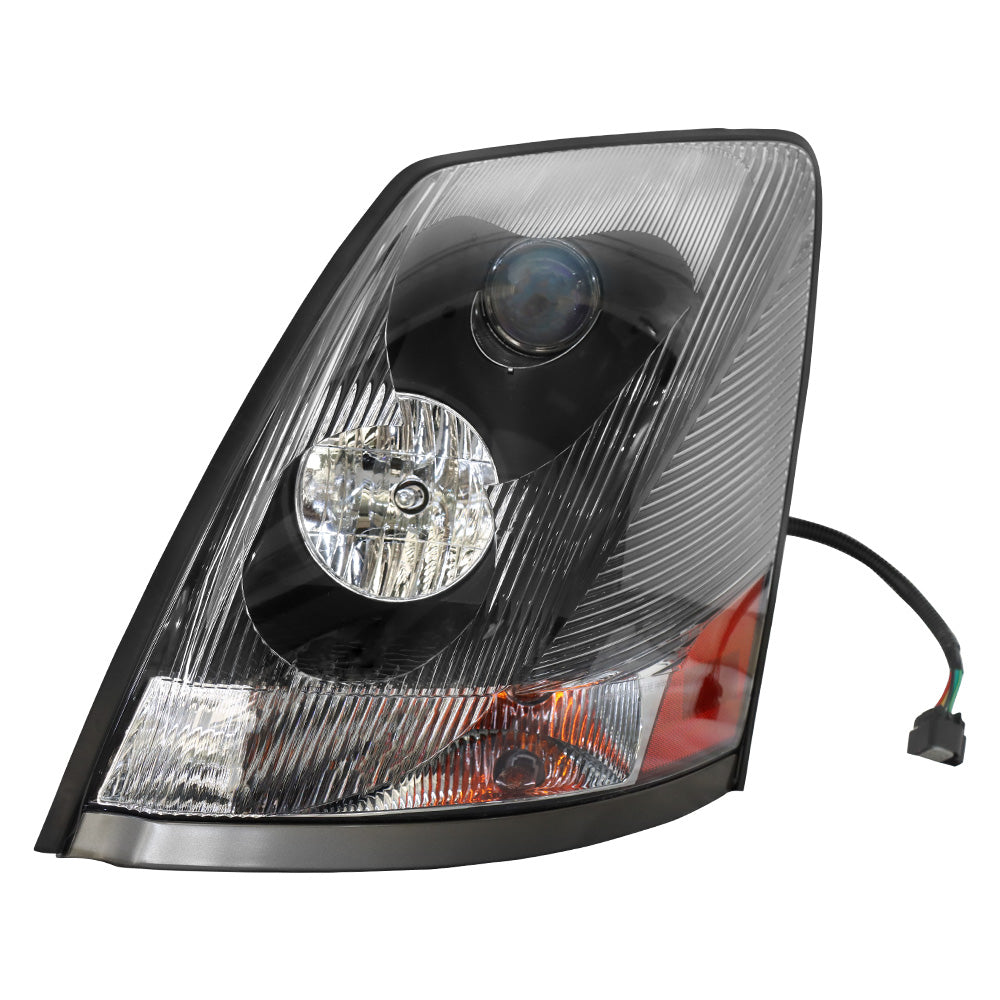 For Volvo VNL 2004-2017 Semi Truck Black Projector Halogen Headlight Left Driver - Left light 1pc