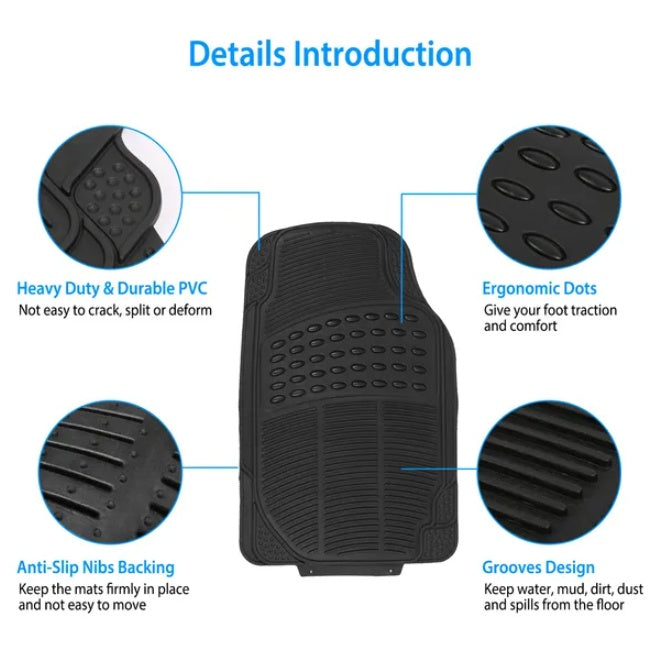 PVC Rubber Heavy-duty Drive Car Floor Mat - image 2