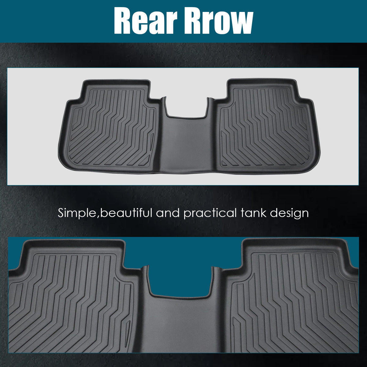 Car Floor Mats For 23-24 CRV Hybrid Black All-Weather TPE Rubber Car Mats - image 4