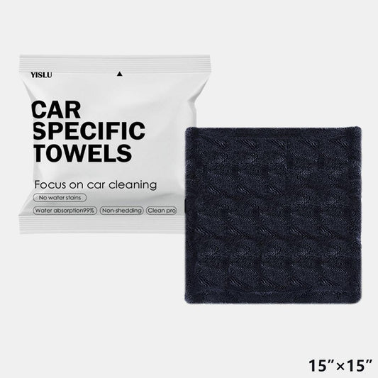 15x15in YISLU Drying Towel - Super Absorbent Car Drying Towel, Woven With Twisted Microfiber, 1300 GSM High Quality Microfiber 70 30 Mixed Twisted Microfiber