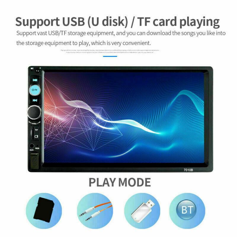 AUX Car MP5 Player Double 2DIN Bluetooth Touch Screen Stereo Radio USB Camera - image 7