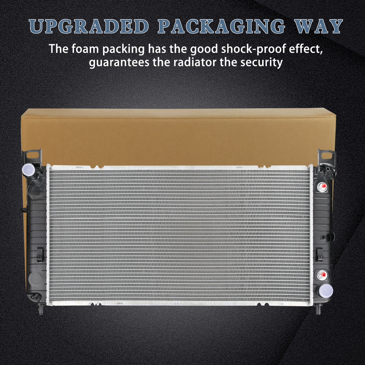 34'' Radiator For Chevy Silverado 1500 GMC Yukon Cadillac Escalade 4.8 5.3L 6.0L - image 7