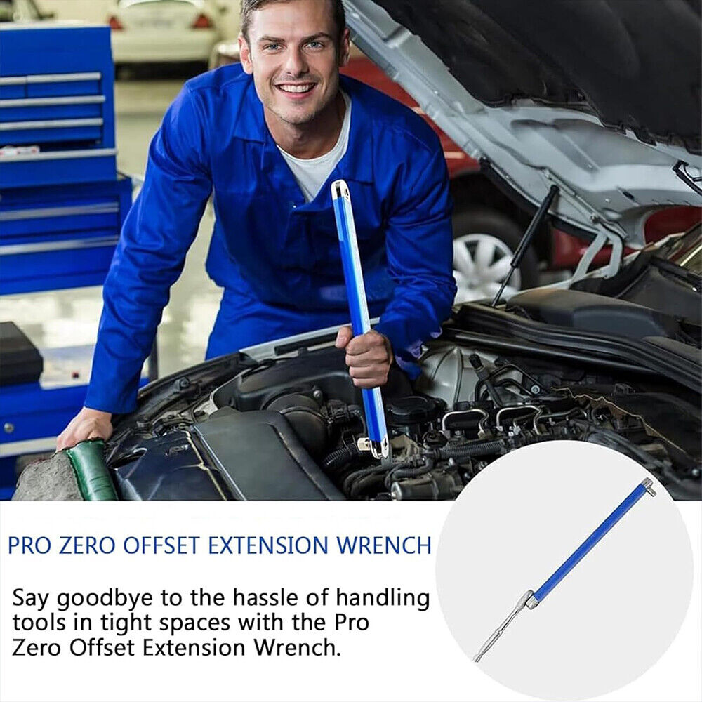 Offset Extension Wrench Ratchet Spanner Wrench Extender Adapters Multifunction - image 4