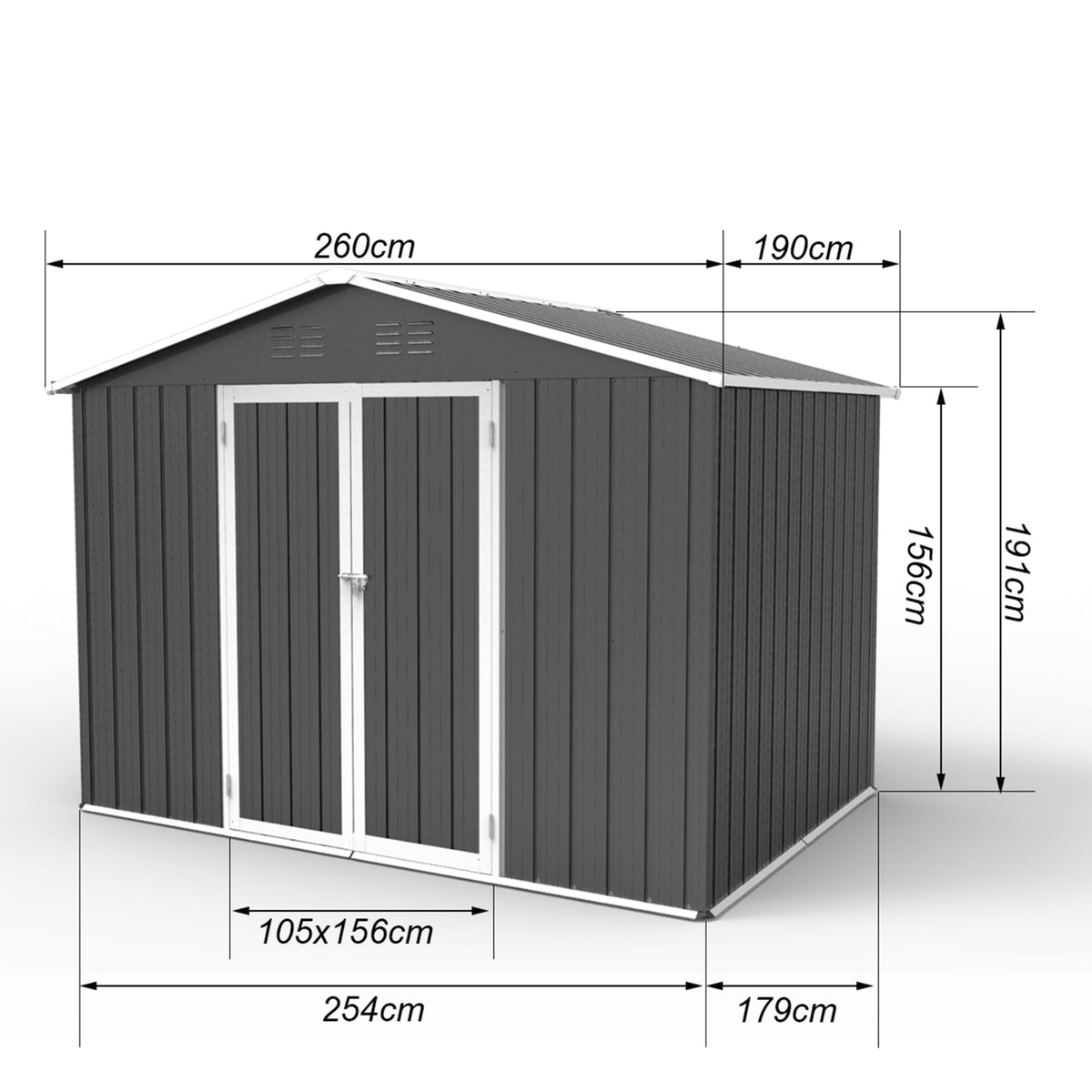 Carport, 10X20 Heavy Duty Portable Carport Garage Tent For Outdoor Storage Shelter White - image 2