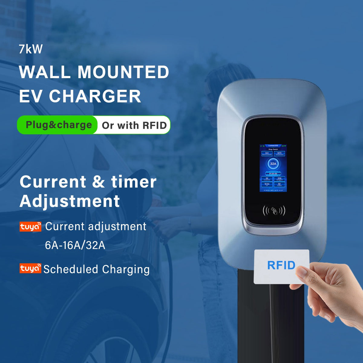 7.4kW Type 2 Home EV Charger with 5m Tethered Cable - image 5