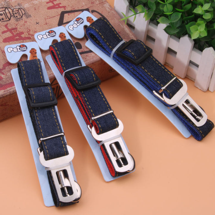 Retractable pet car seat belt